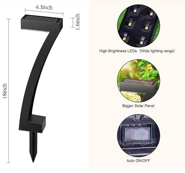 LED napelemes kerti lámpák 6 db N251