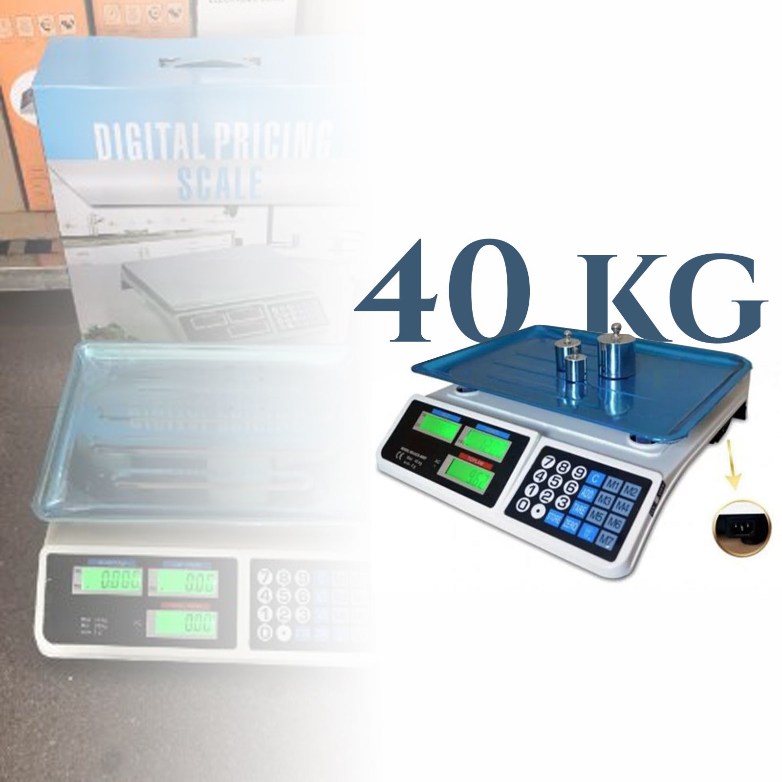 DIGITÁLIS MÉRLEG 40KG