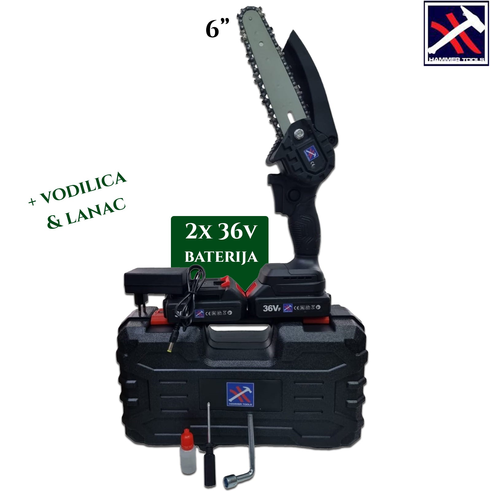 MINI AKKUMULÁTOROS FŰRÉSZ 15 CM X2 AKKUMULÁTOROS KALAPÁCS SZERSZÁMOK