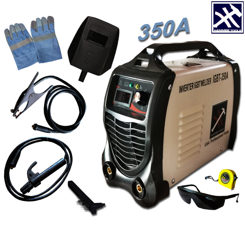 Inverteres hegesztőgép teljes felszereléssel 350A Kalapácsszerszámok