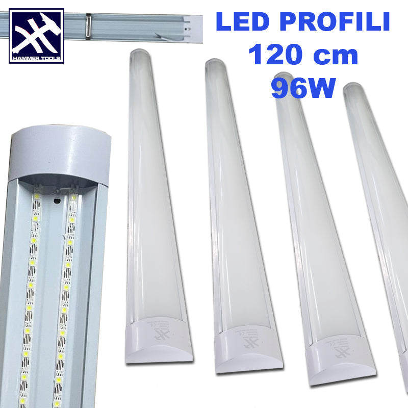 Alumínium LED profilok 120CM 96W