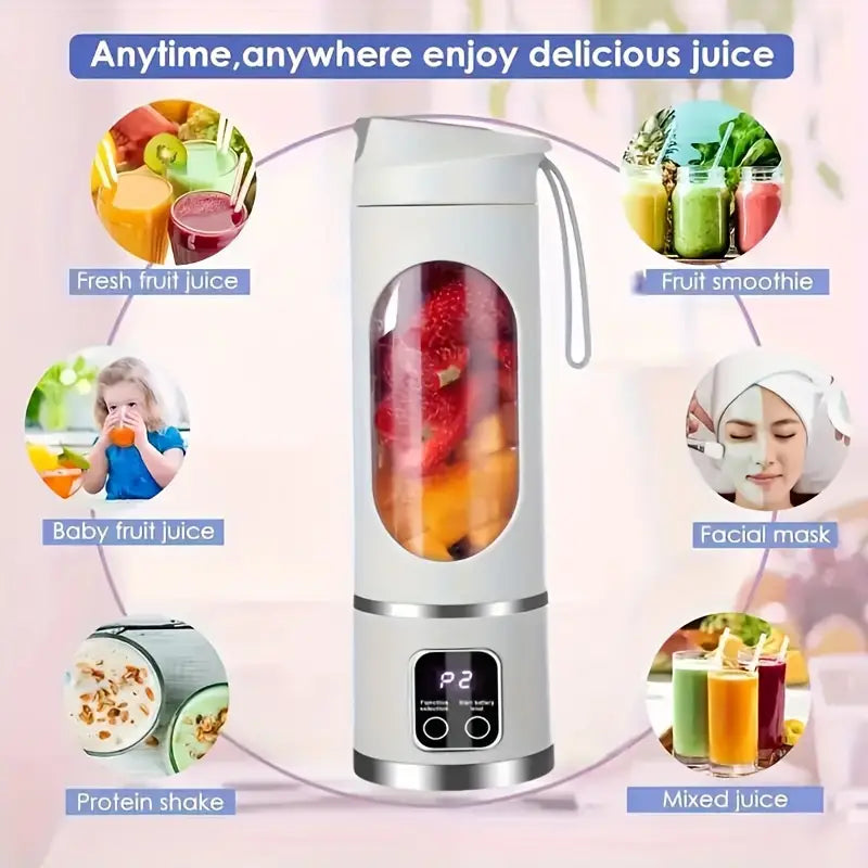 Hordozható gyümölcsprés & turmixgép 450 ml