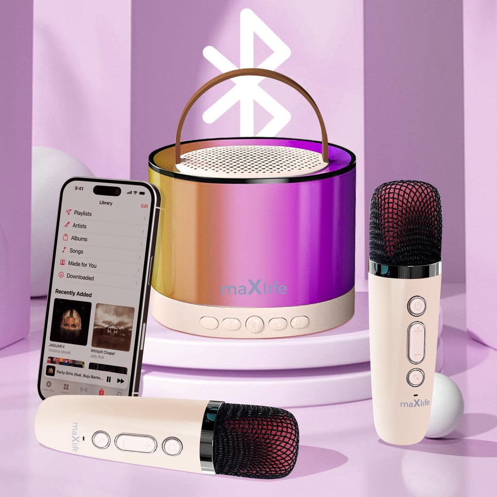 Maxlife Hangszóró + 2 Vezeték nélküli mikrofon