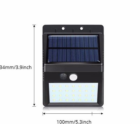 5 db-os LED napelemes lámpa szenzorral