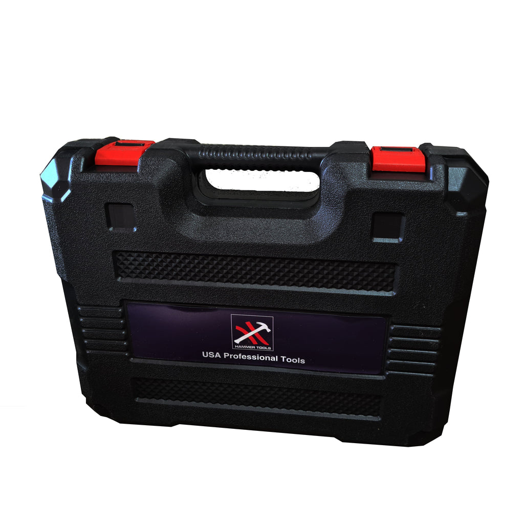 Hammer Tools akkus csavarozó X2 Li-ion akkumulátor + fúrófej 1,5-13 mm + 5 bit 18, 19, 20, 21, 22 mm