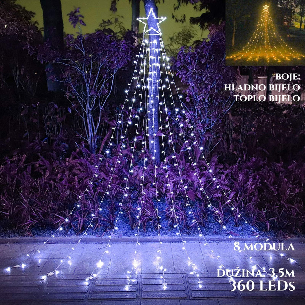 SUPER STAR FENYŐFÁRA VILÁGÍTOTT 3,5M