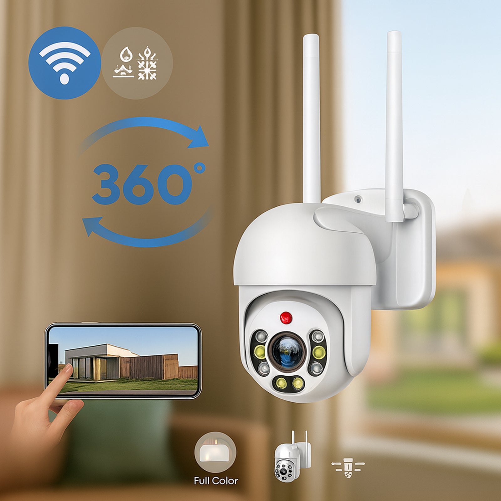 WiFi Biztonsági Smart Kamera IP66 – euro-buy.hu