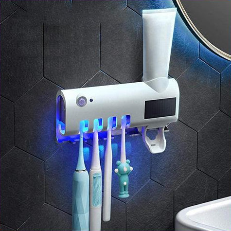 Fogkrém adagoló és fogkefe tartó