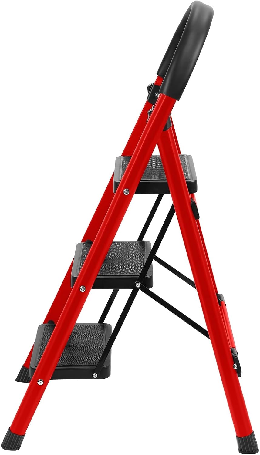 Prémium összecsukható alumínium létra - 3 fokos