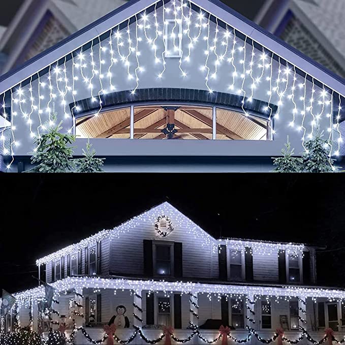 Karácsonyi LED-es fények és függőlámpák