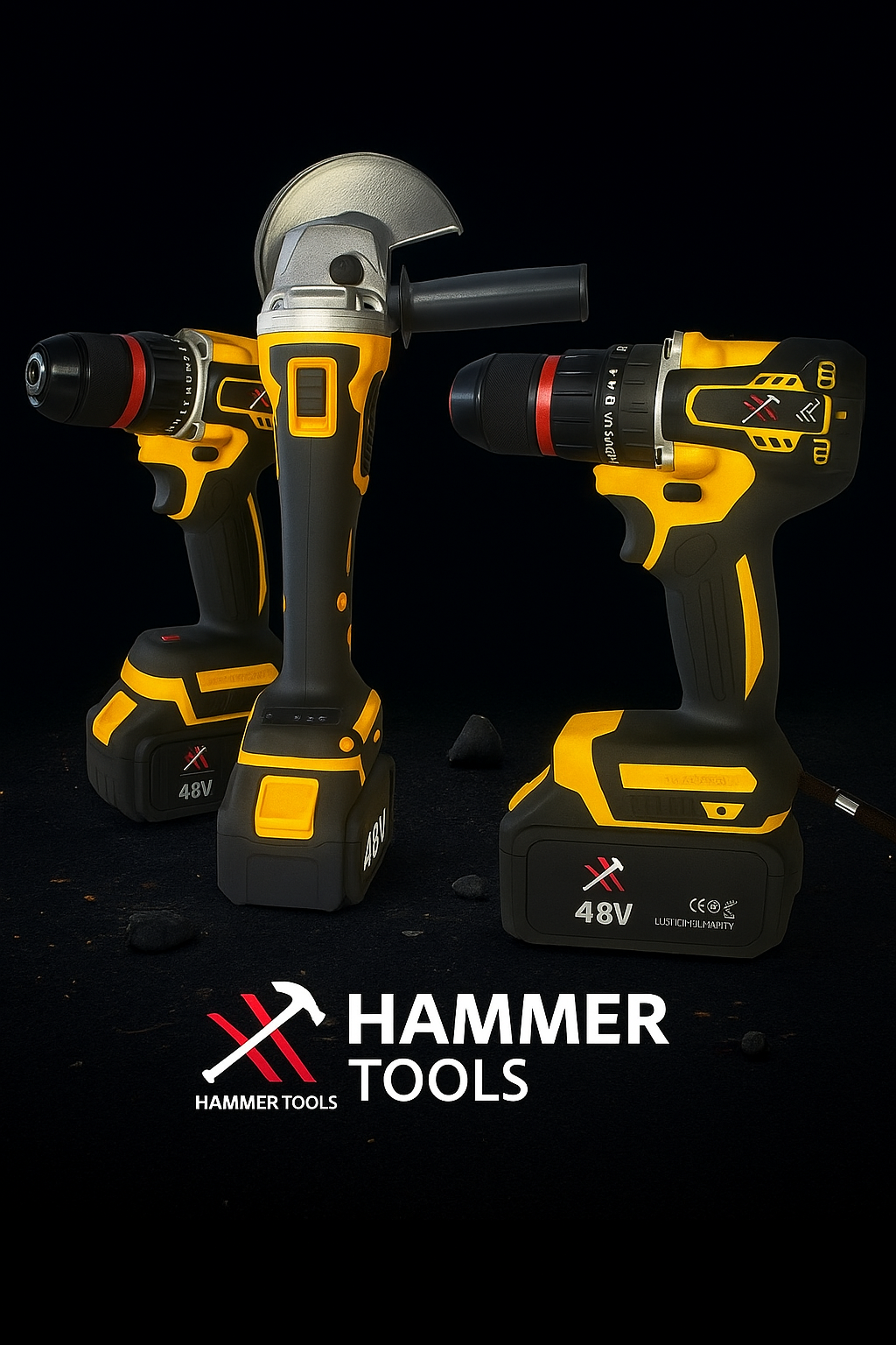 HAMMER TOOLS 4 az 1-ben Készlet - 4x48V 5Ah Li-Ion
