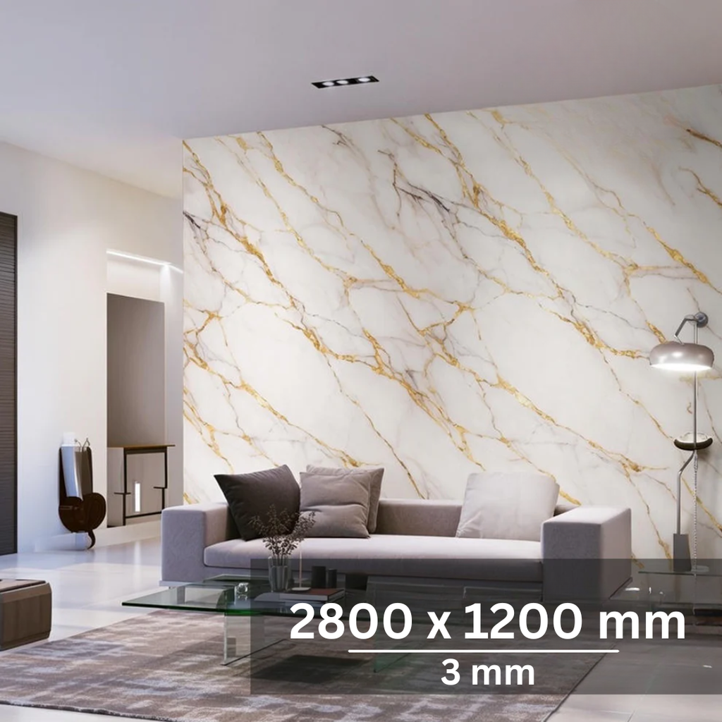 Fali dekorpanel - White gold