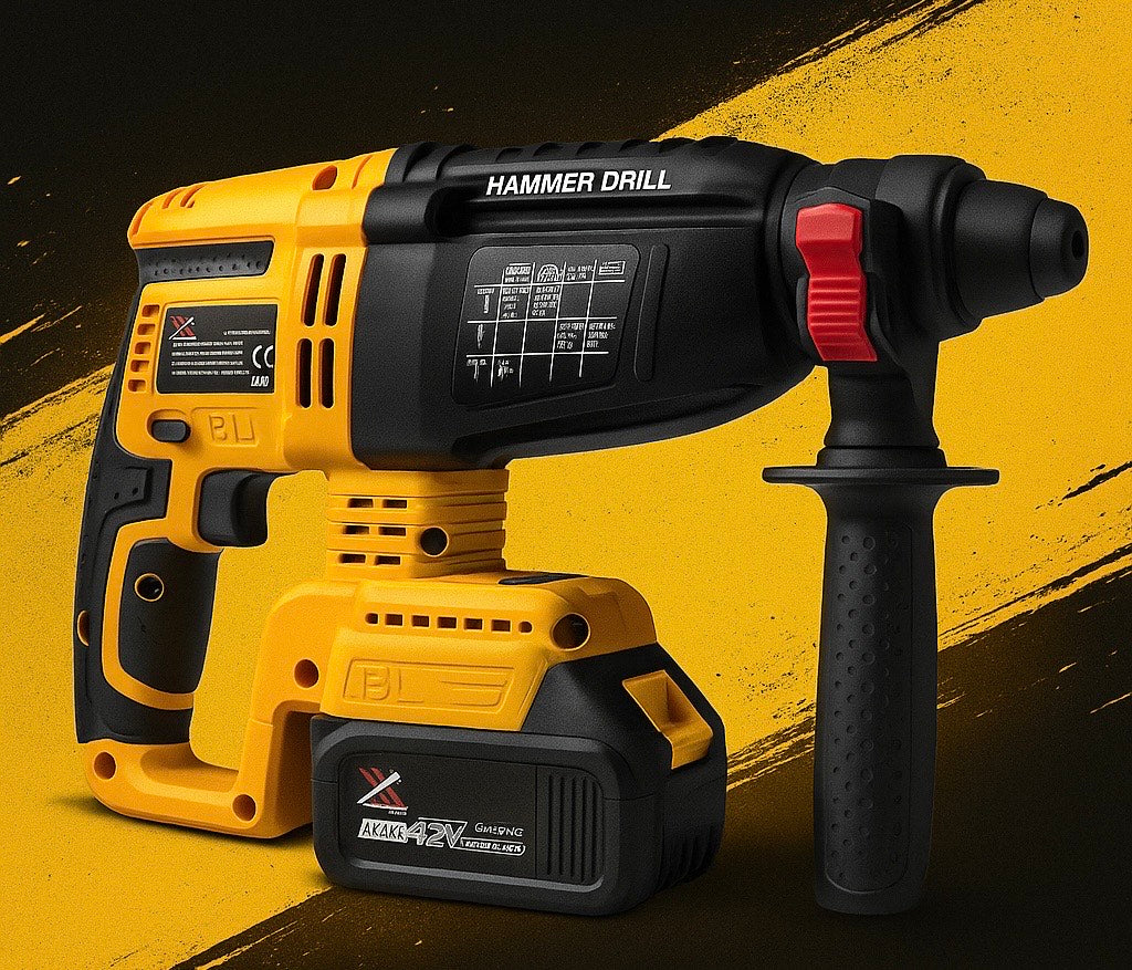 Hammer Tools 4 az 1-ben Készlet - Fúró, Csiszológép, Ütvefúró és Csavarozó