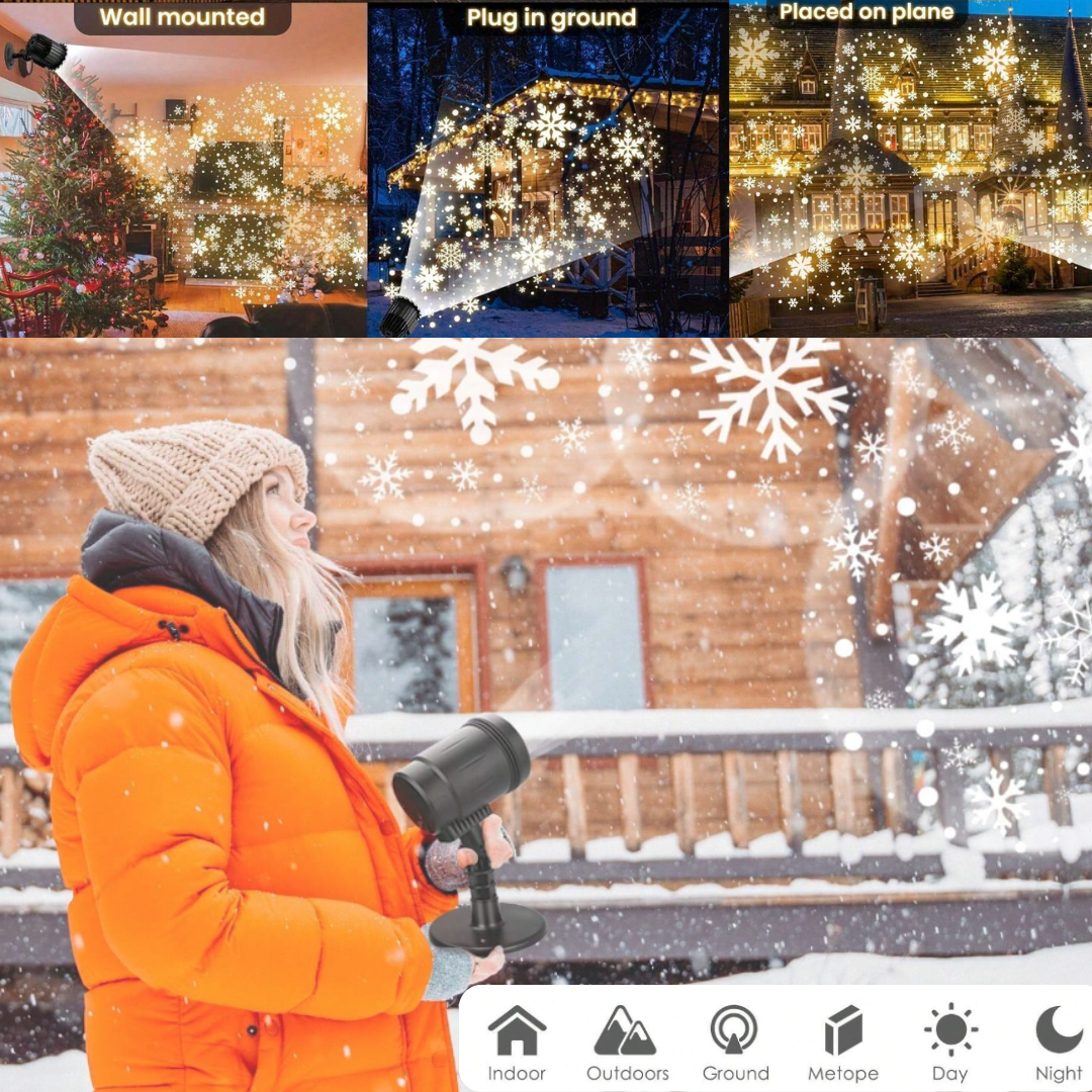 Lézerprojektor HÓ motívummal való díszítéshez