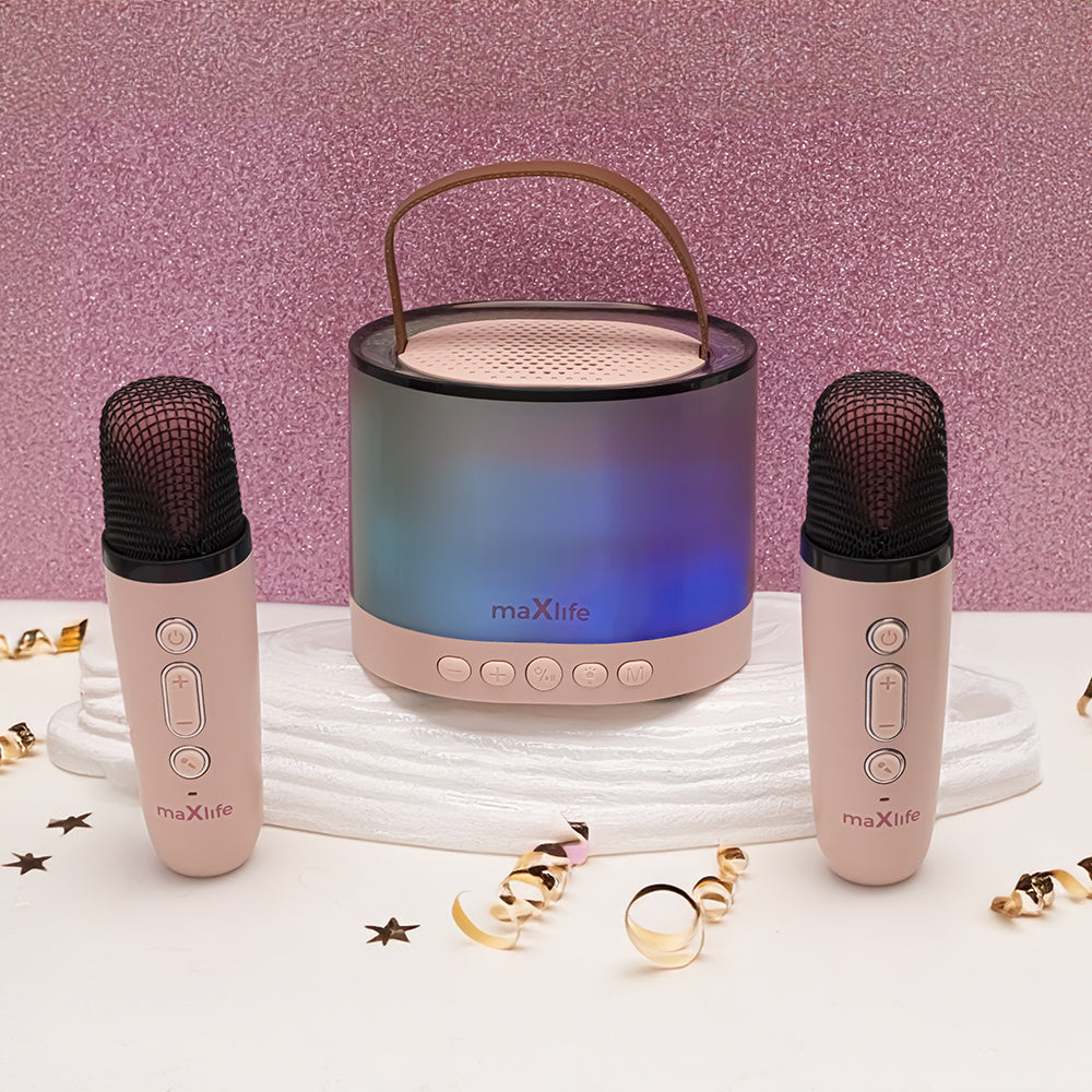 Maxlife Hangszóró + 2 Vezeték nélküli mikrofon