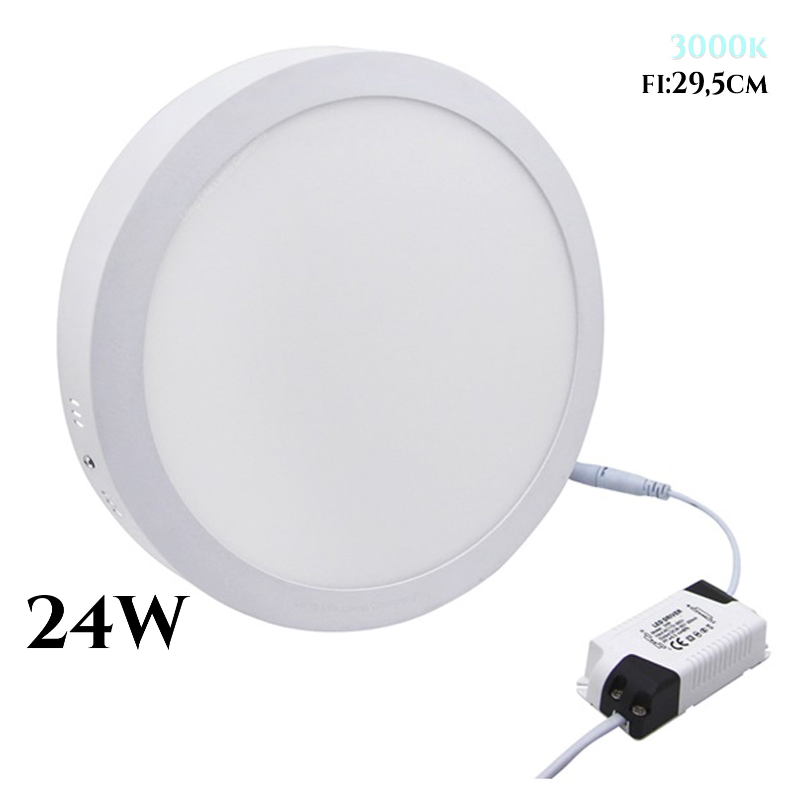Okrugla LED plafonjera 24W