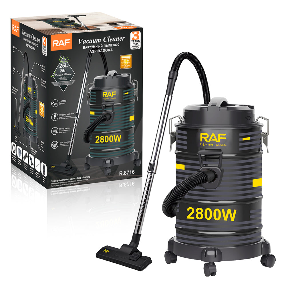 RAF Ipari száraz-nedves porszívó, 2800 W / 25 L