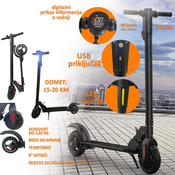 ELEKTROMOS ROBOGÓ 350W/8 CIKK/ 35km/h