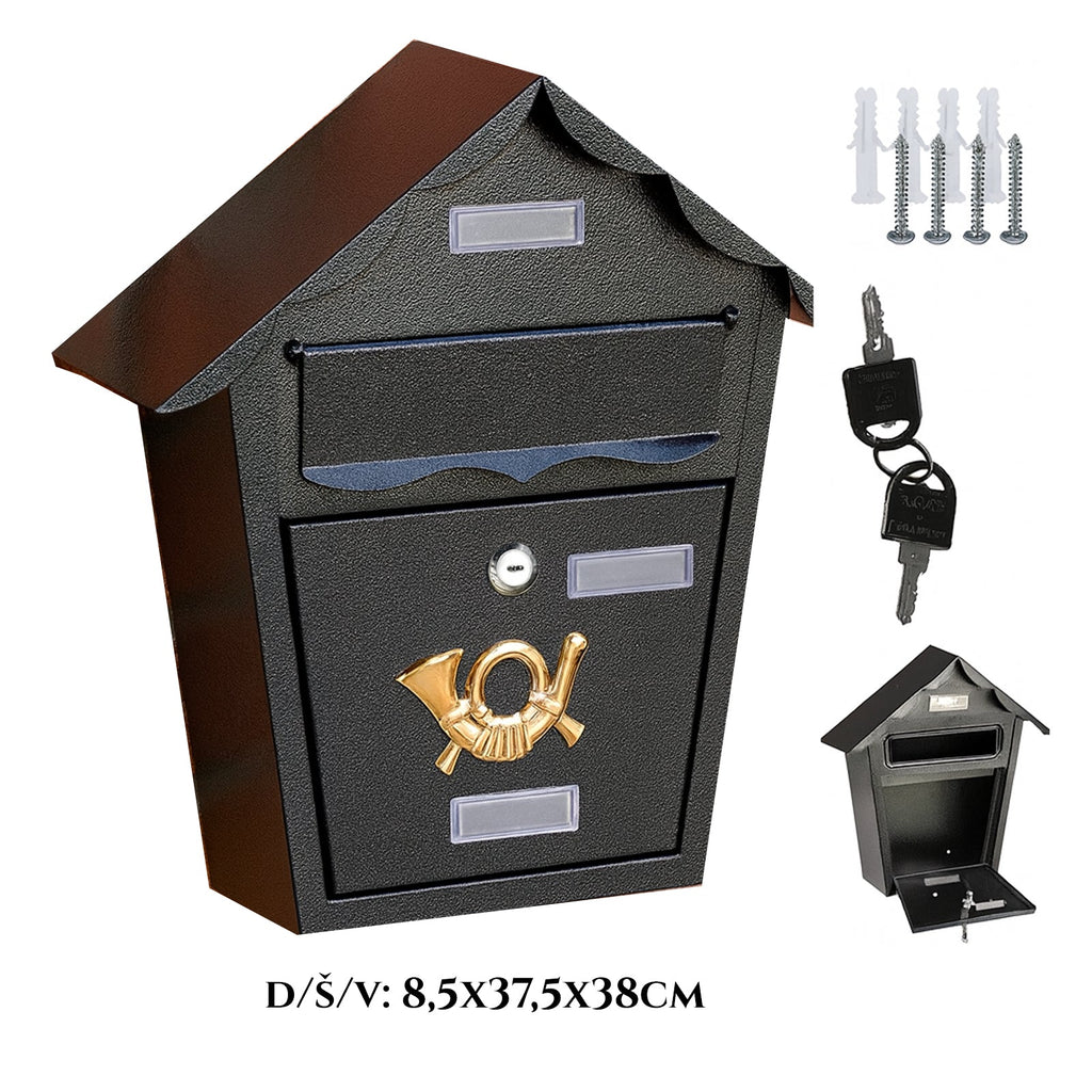 Horganyzott acél postaláda