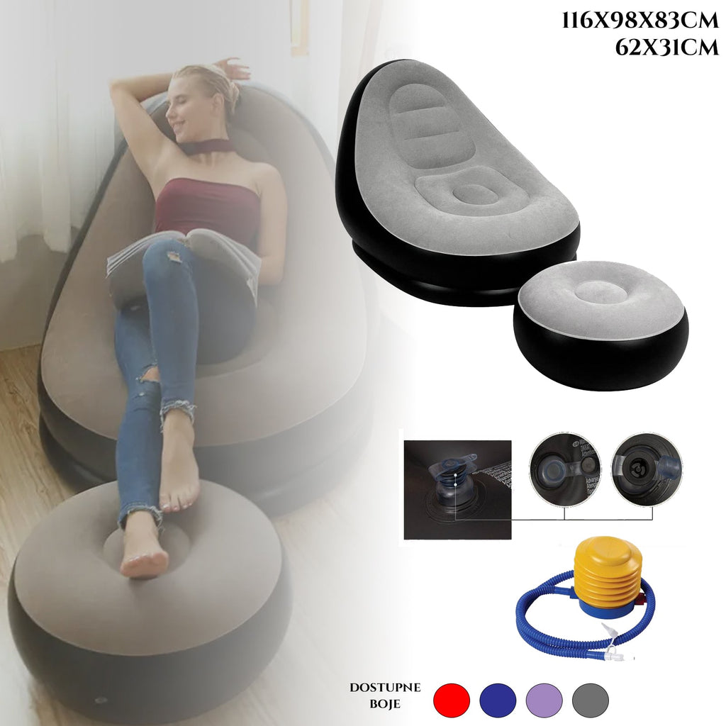 SZÉK FELFÚJHATÓ PÁRNAVEL