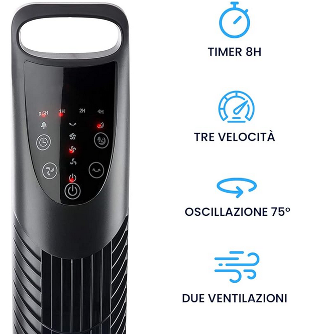 40 W-os rúdventilátor távirányítóval