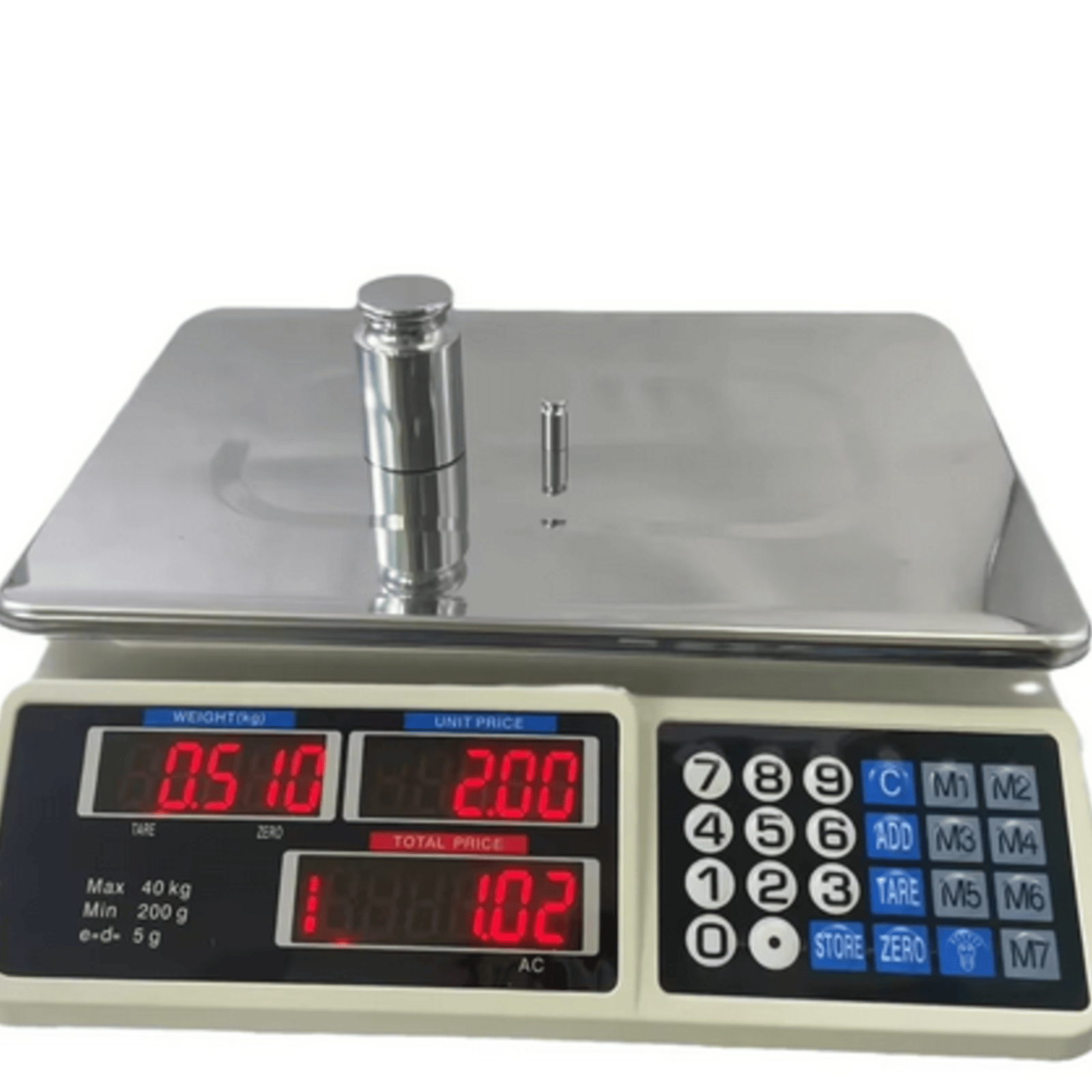 DIGITÁLIS MÉRLEG 40KG