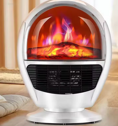 2 az 1-ben LED kandalló és fűtőberendezés 600W