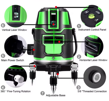 Forgólézeres szintező