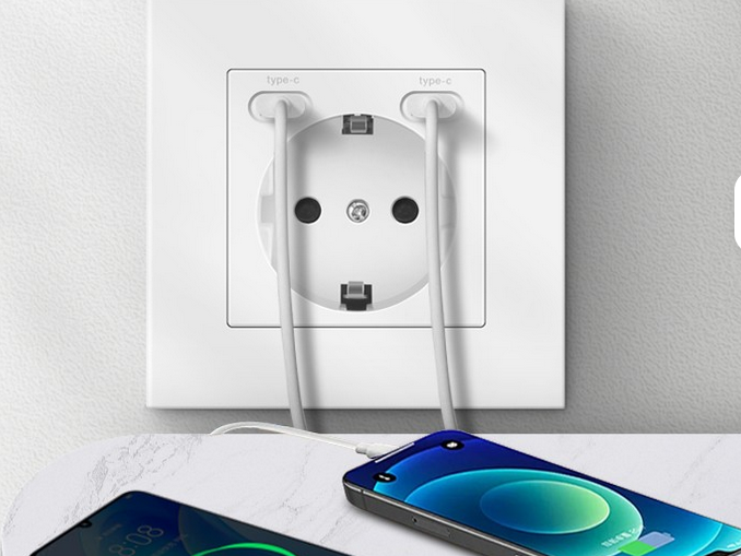 USB-C töltésű aljzat