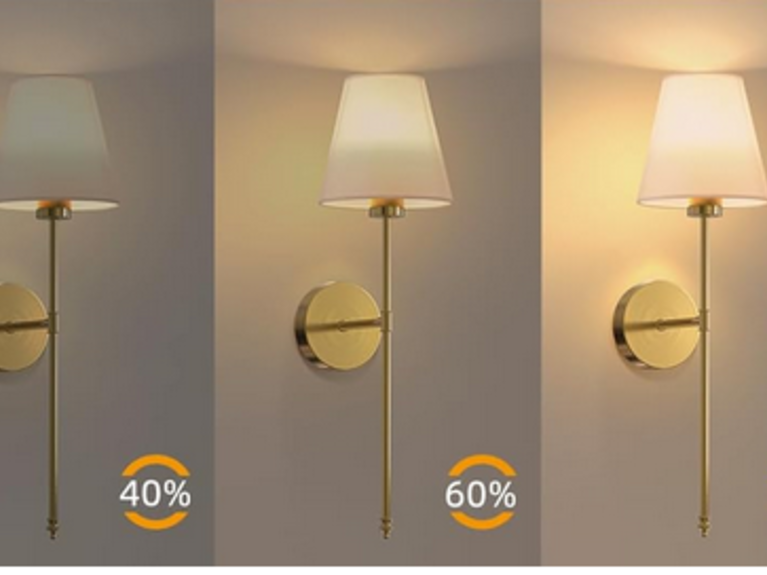 Luxus fali lámpa távirányítóval