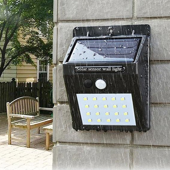 5 db-os LED napelemes lámpa szenzorral