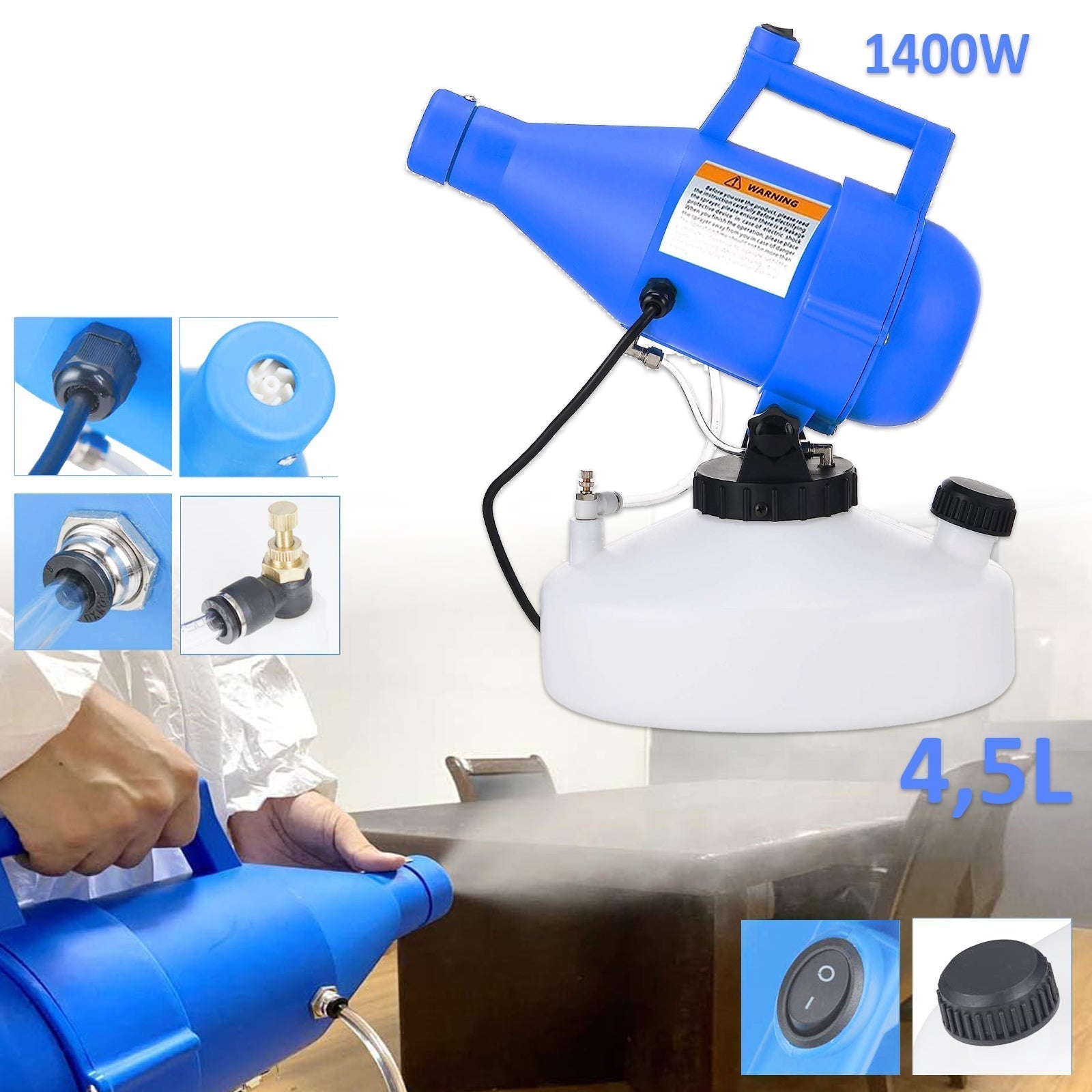 PROFI UV PORLASZTÓ FERTŐTLENÍTŐ GÉP 1400W/4,5L