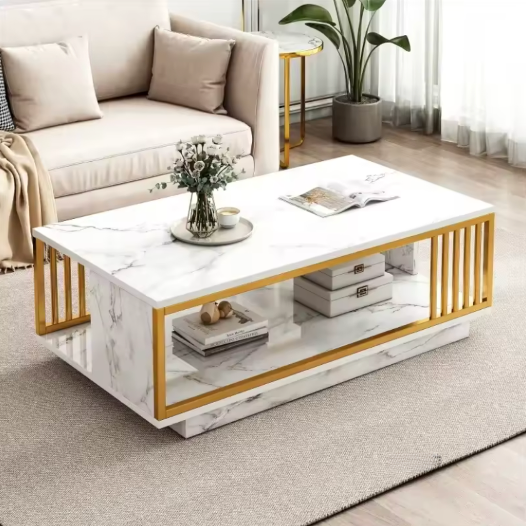 Márvány kávézóasztal