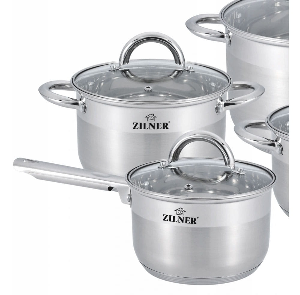 Felső rozsdamentes acél 18/10 ZILNER 12 darabos edénykészlet