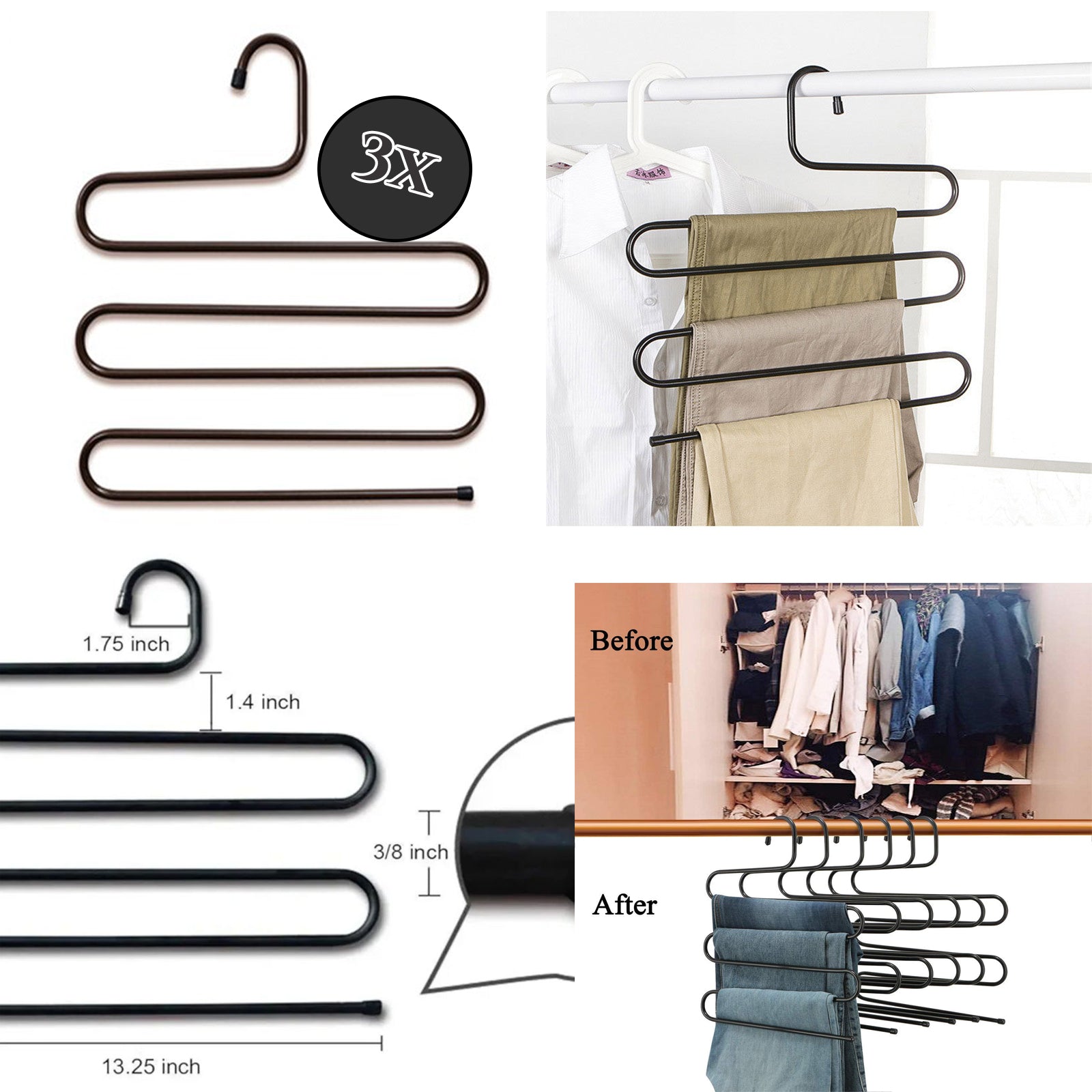 Többfunkciós akasztó 5 az 1-ben x3