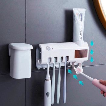 Fogkrém adagoló és fogkefe tartó