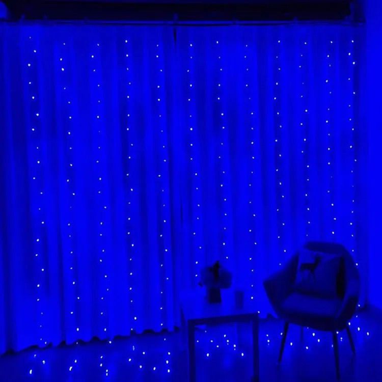 LED Ablakfüggöny Akasztókkal és Távirányítóval 3X3M