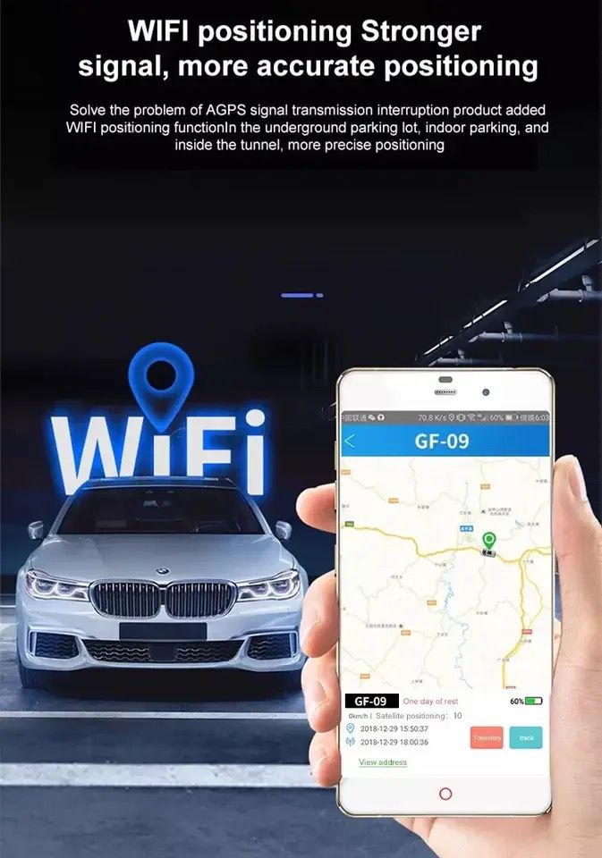 Intelligens GPS mini helymeghatározó