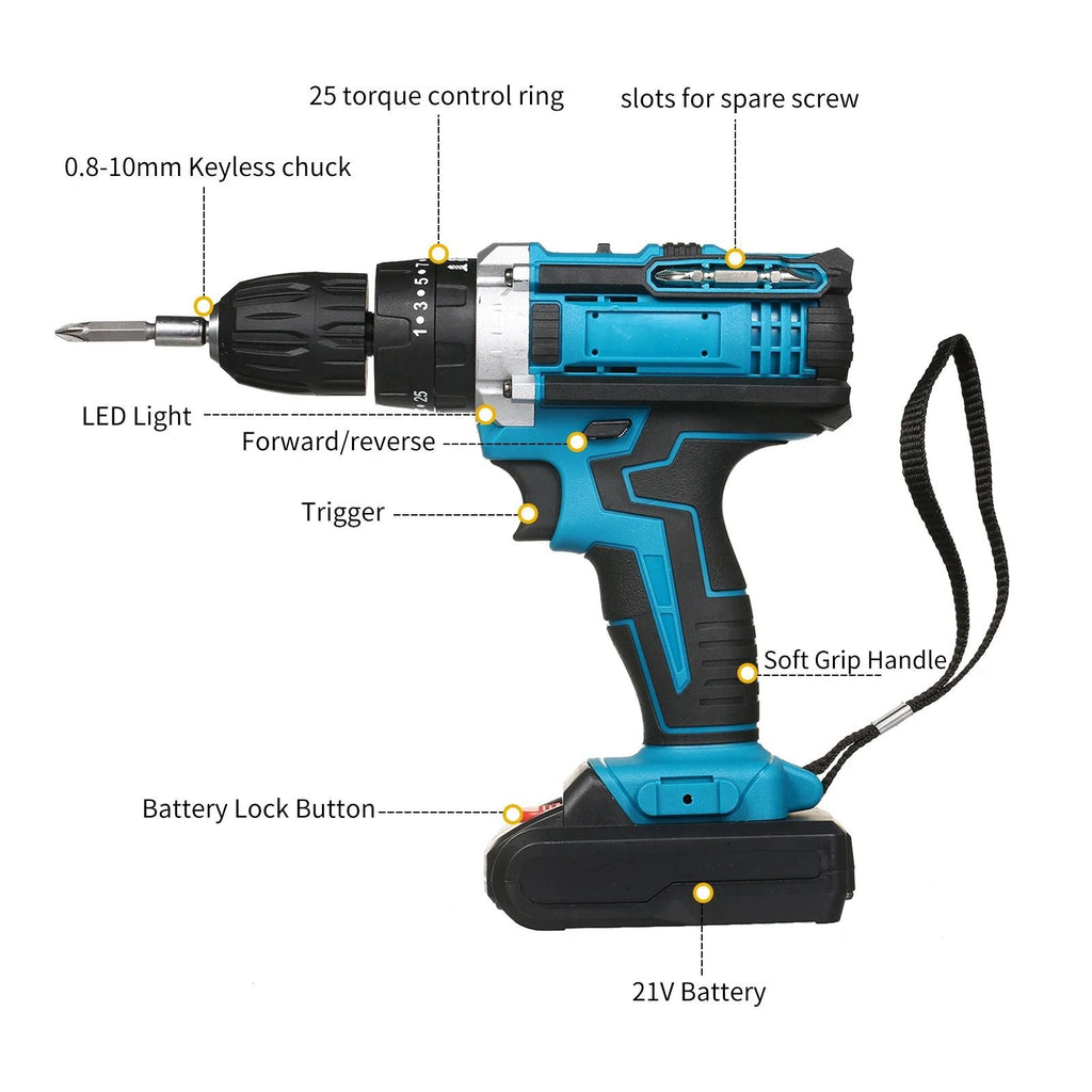 KALAPÁCS SZERSZÁMOK 42 V-OS 24 RÉSZES ÜTVEFÚRÓ