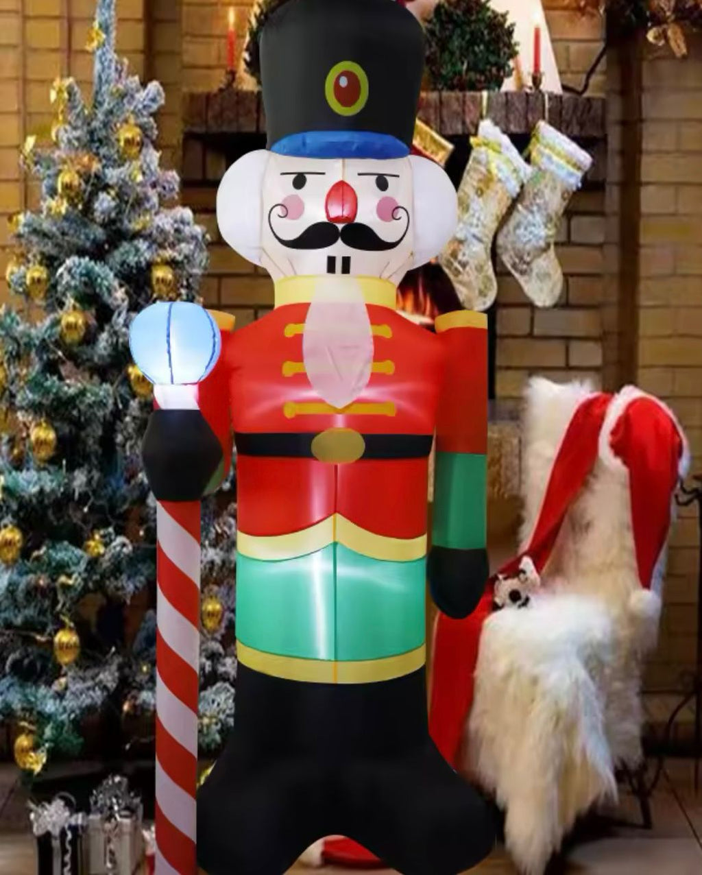 FELFÚJHATÓ DIÓTÖRŐ 1,8 M LED LÁMPÁVAL