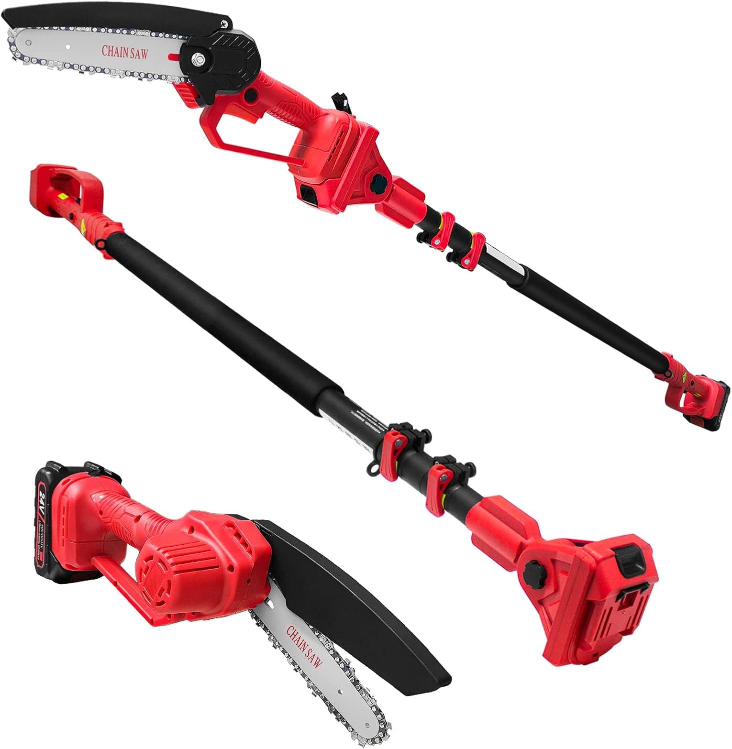 TELESZKÓPOS HOSSZABBÍTÓ AKKUS FŰRÉSZHEZ ÉS AKKUS OLLÓHOZ 2,5 M