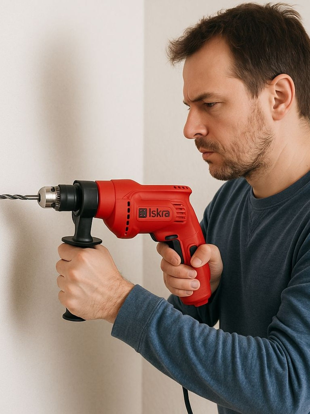 Iskra vibrációs fúrógép 500W-os szerszámmal