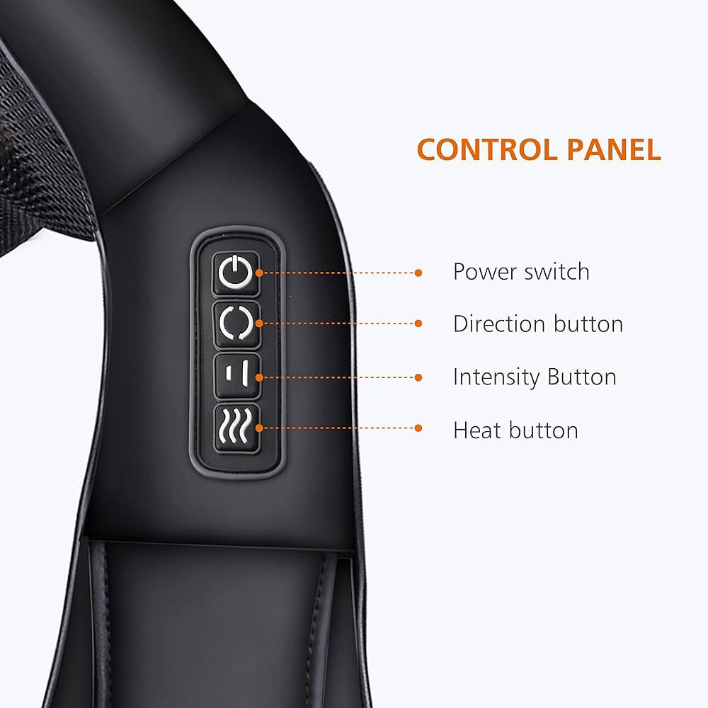 Shiatsu nyak- és teljes test masszírozó fűtéssel