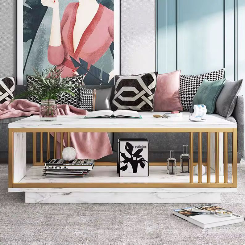 Márvány kávézóasztal