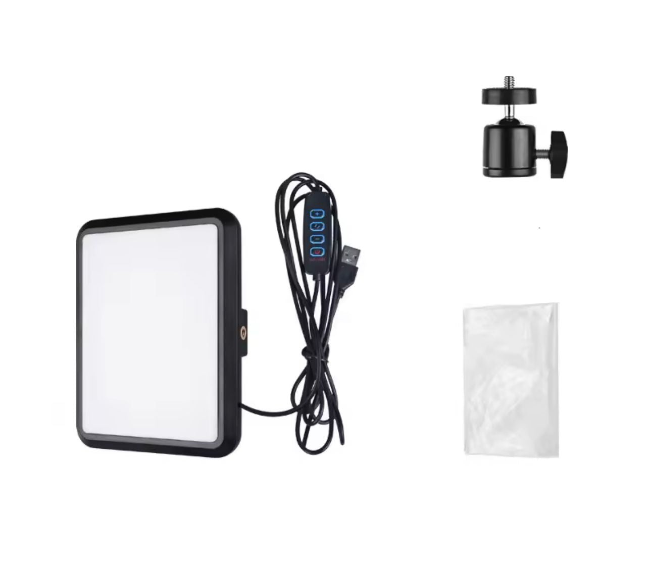 LED stúdióvilágítás 6500K állvánnyal