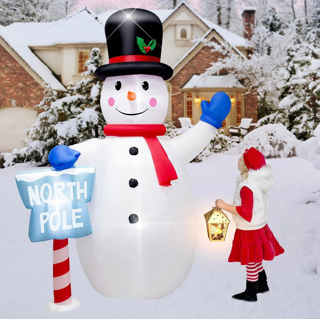 Nagy felfújható hóember - 240 cm
