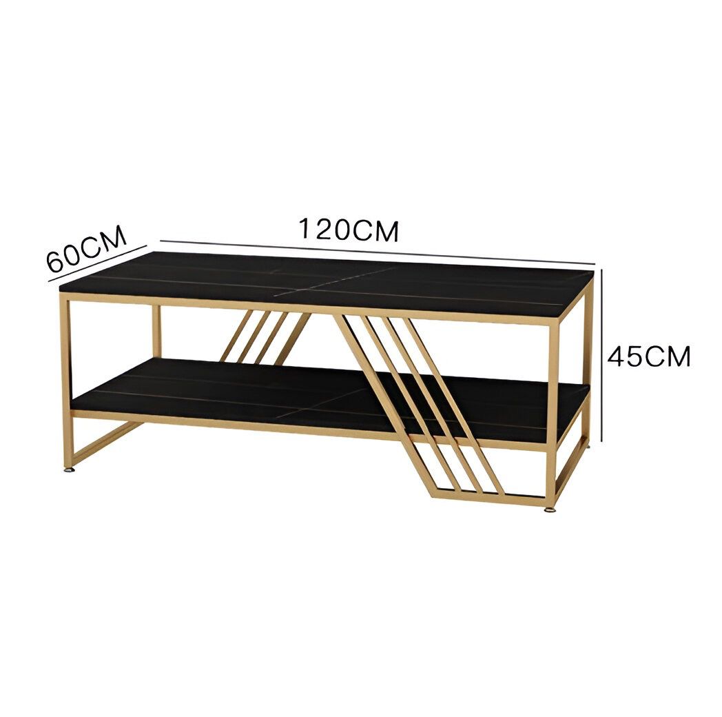 Fekete-arany dohányzóasztal