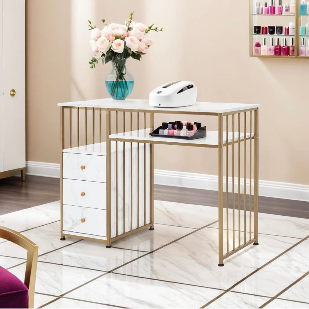 Arany sminkasztal