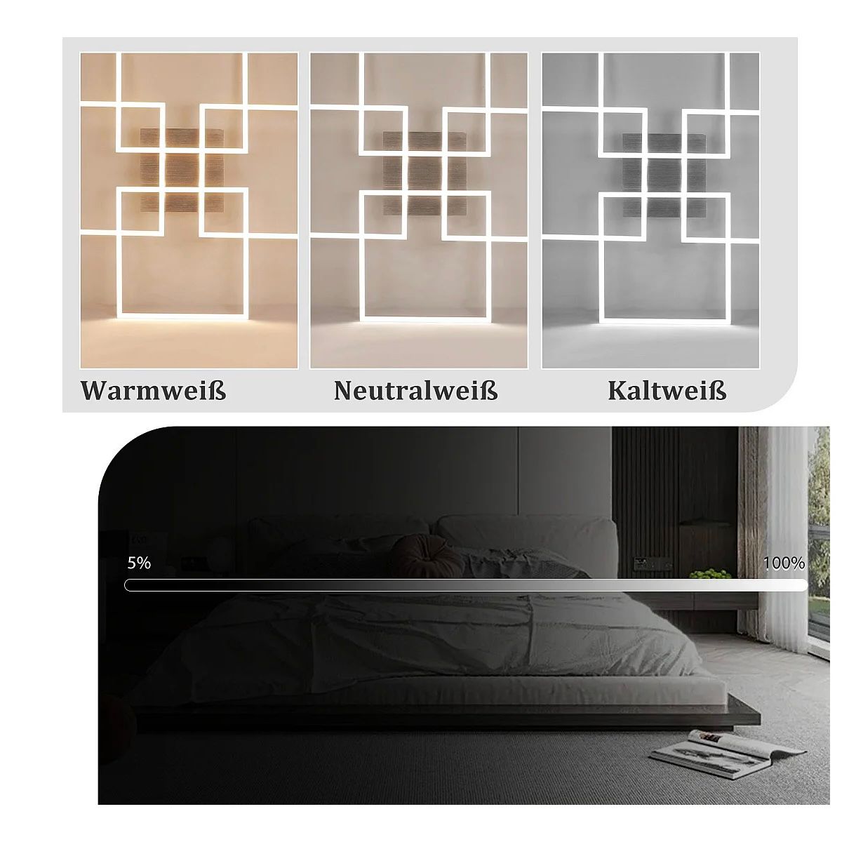 Modern LED mennyezeti panel - 60W (60×60 cm)