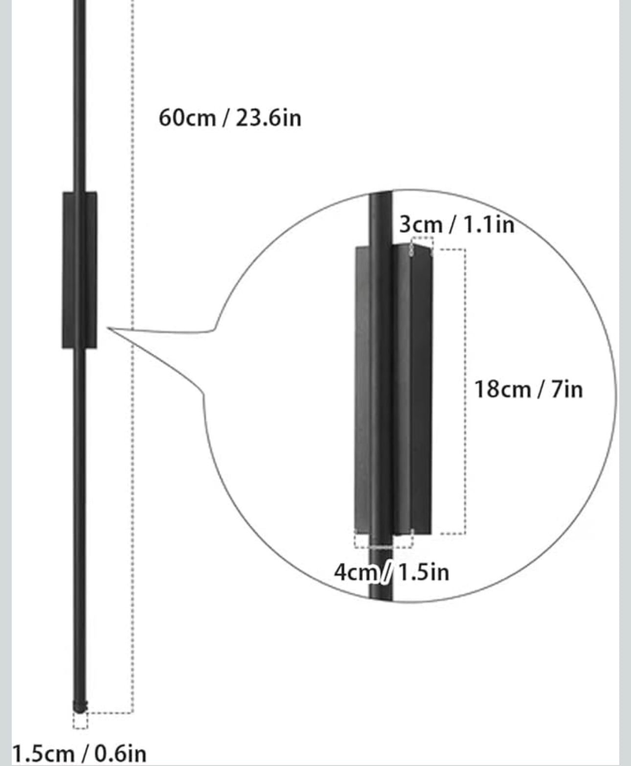 Slim LED fali lámpa